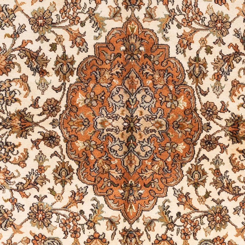 Tapis en soie - Soie du Cachemire - 168 x 95 cm - beige