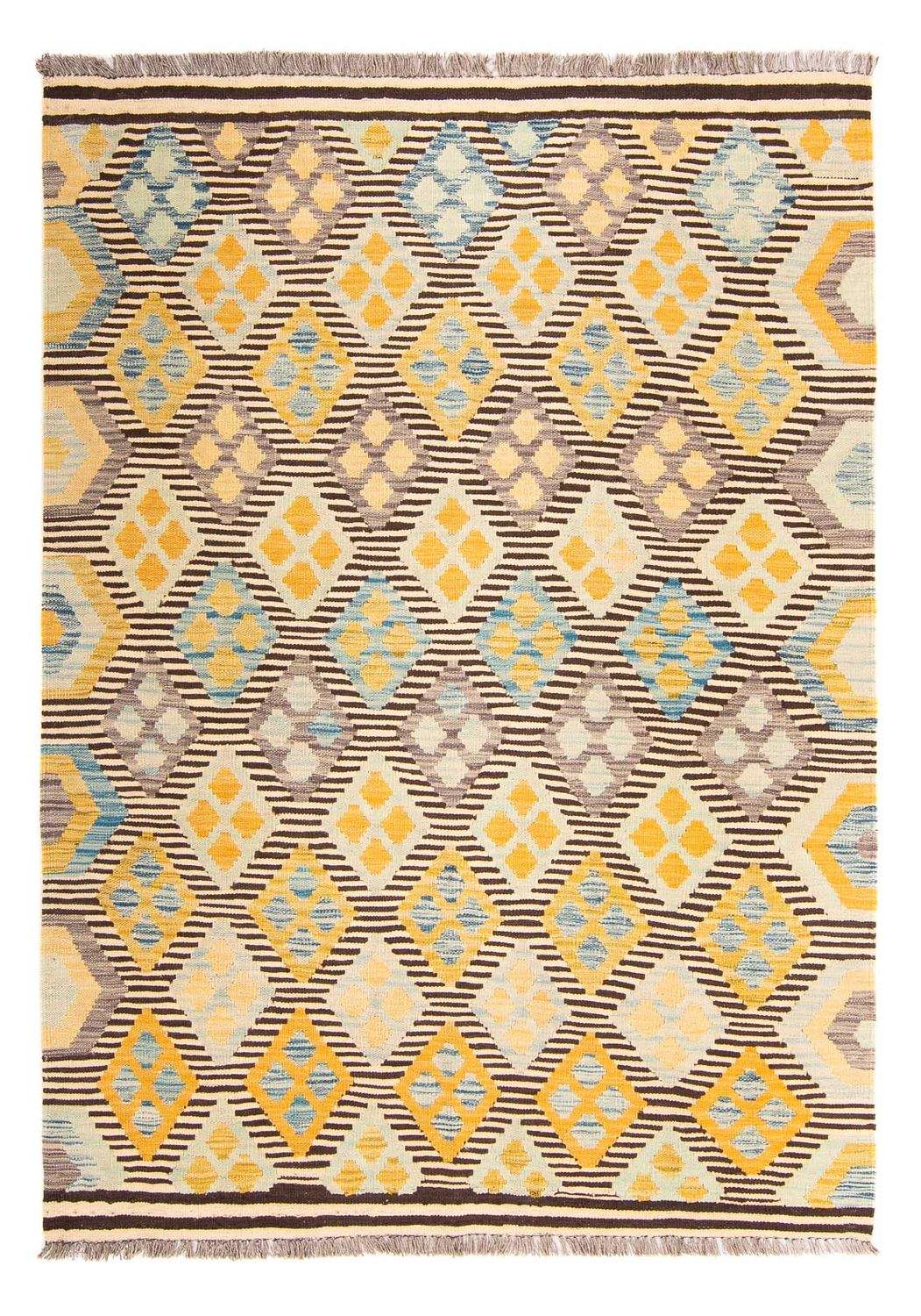 Tapis Kelim - Splash - 175 x 125 cm - multicolore