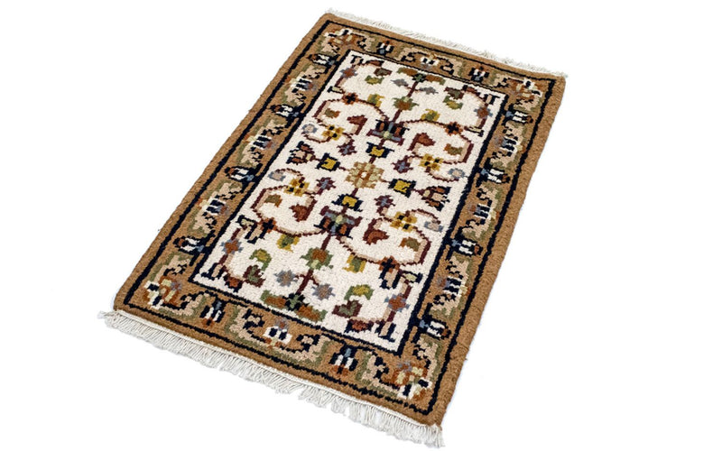 Tapis oriental - 90 x 60 cm - beige