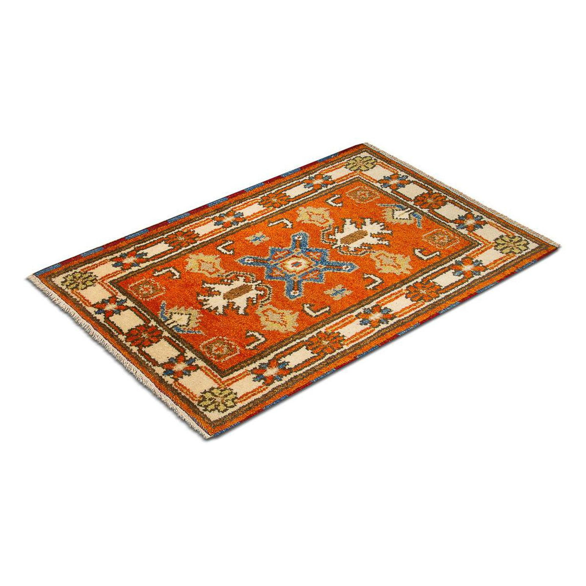 Tapis oriental - 93 x 64 cm - orange