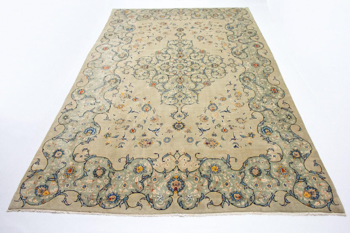 Tapis persan - Keshan - 420 x 290 cm - beige