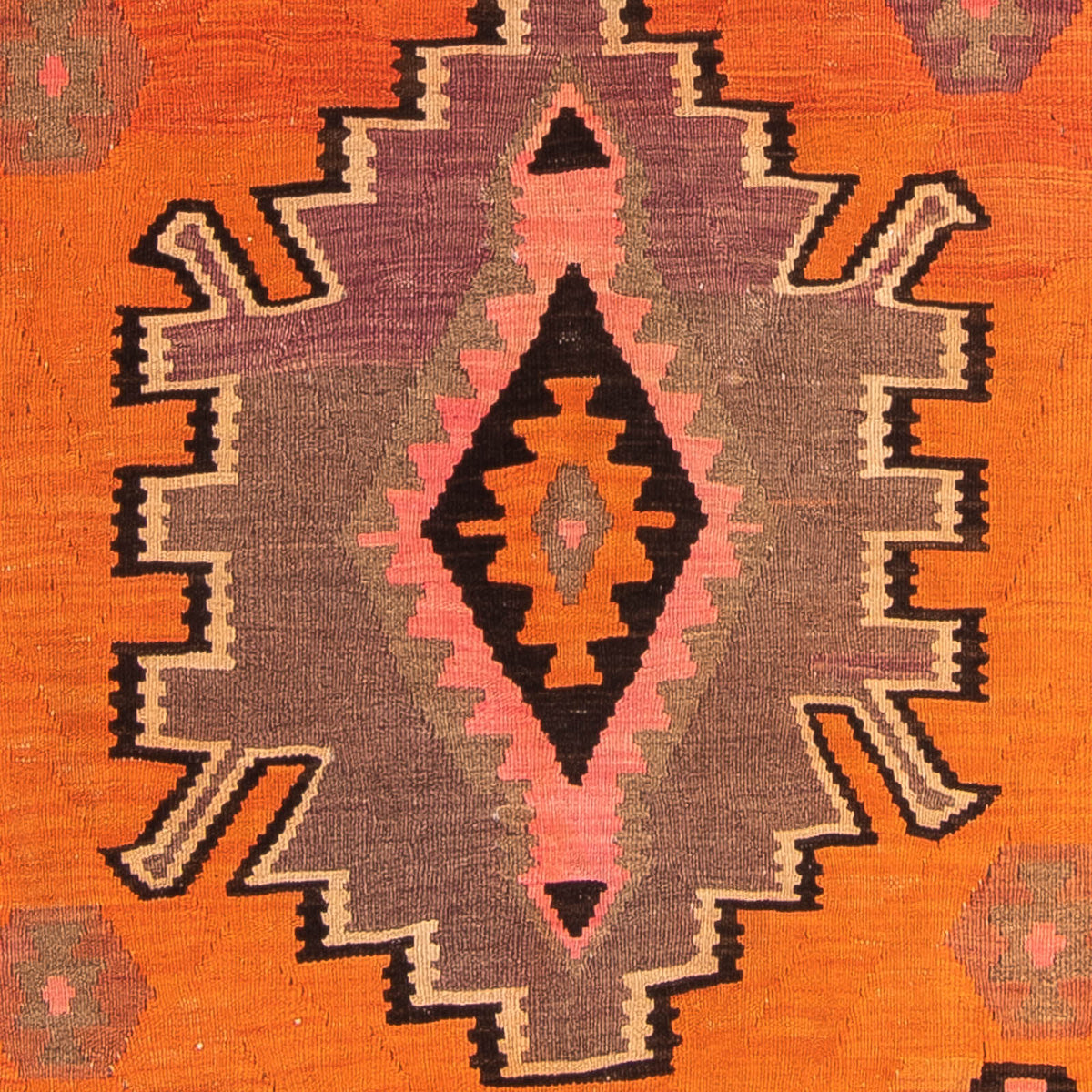 Tapis de couloir Tapis Kelim - Vieux - 265 x 135 cm - multicolore