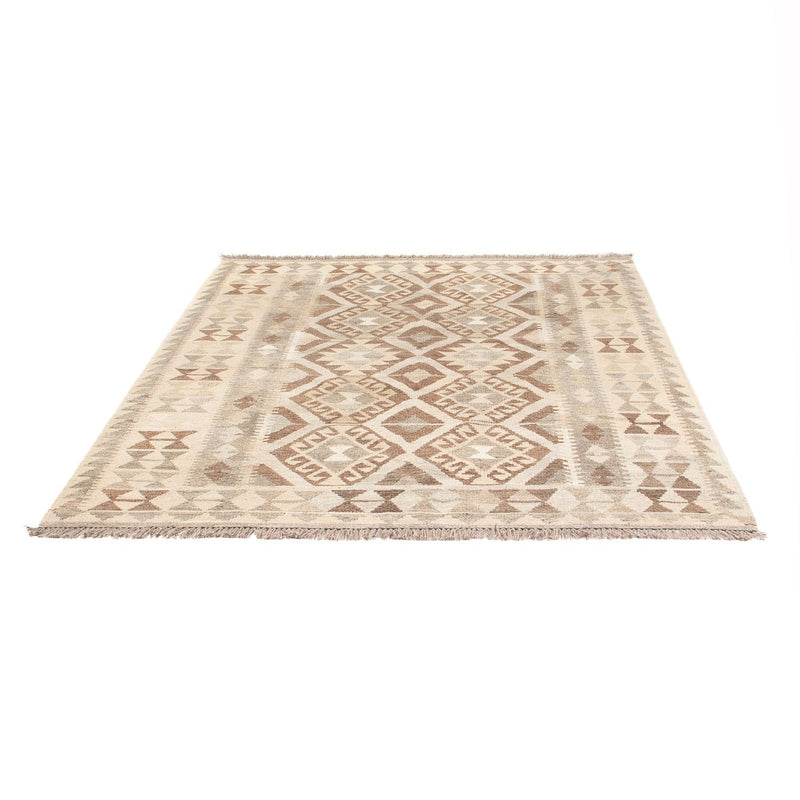 Tapis Kelim - Splash - 193 x 157 cm - naturel