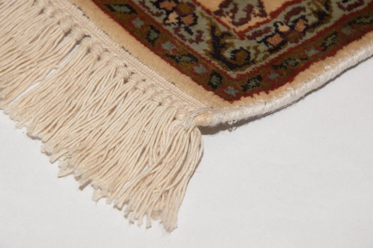 Tapis en soie - Soie du Cachemire - 164 x 94 cm - beige