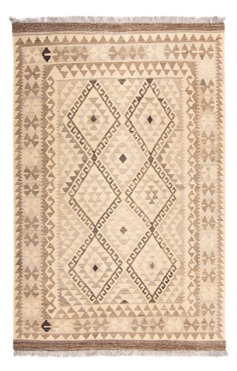Tapis Kelim - Splash - 190 x 130 cm - beige