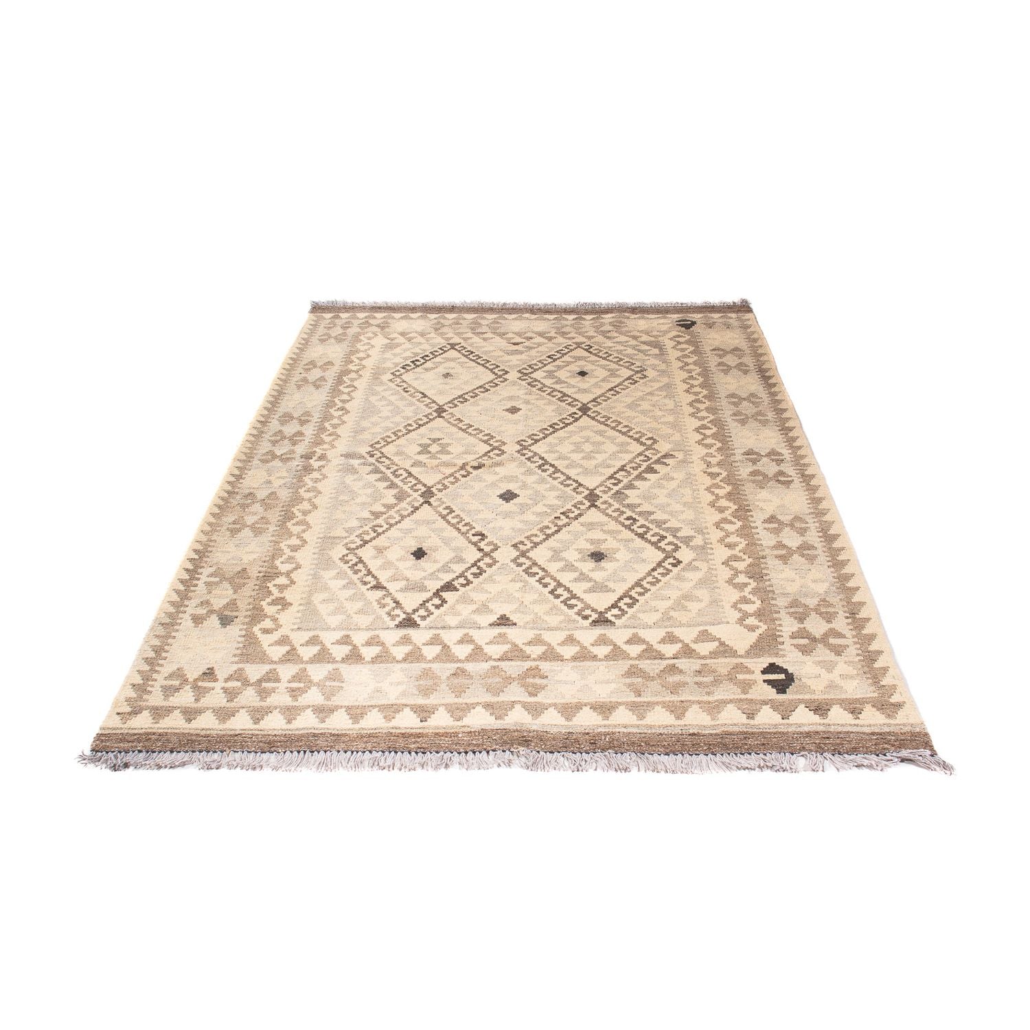 Tapis Kelim - Splash - 190 x 130 cm - beige