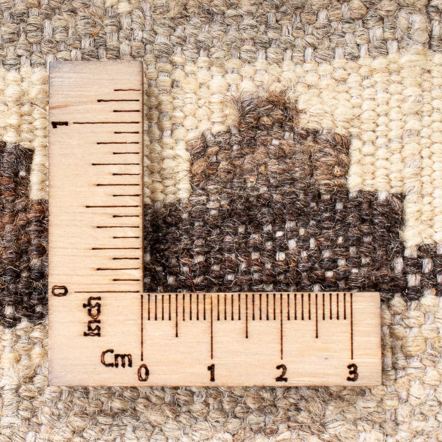 Tapis Kelim - Splash - 196 x 134 cm - naturel