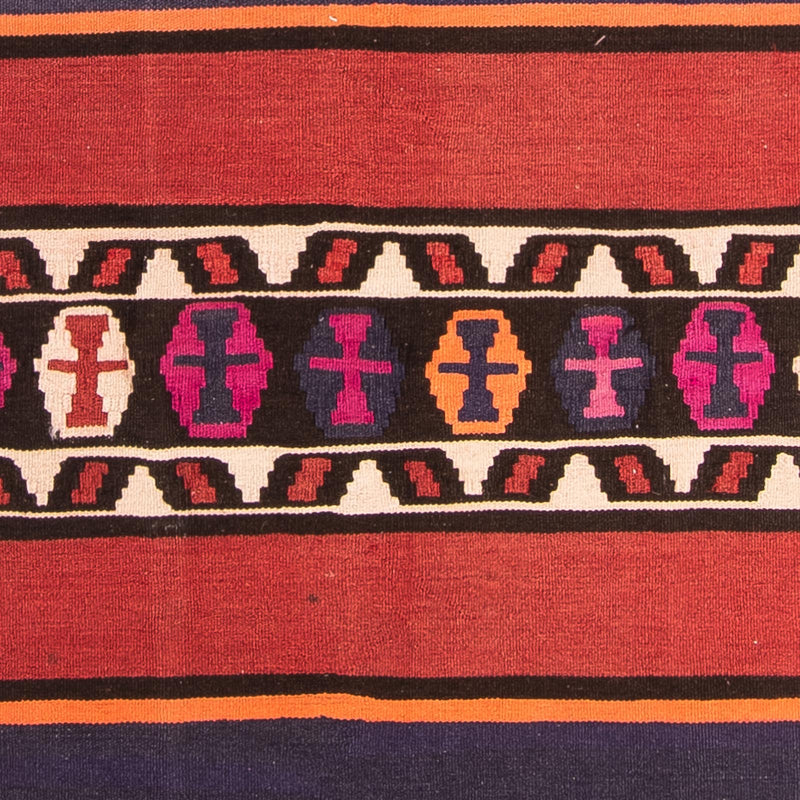 Tapis de couloir Tapis Kelim - Vieux - 380 x 135 cm - multicolore