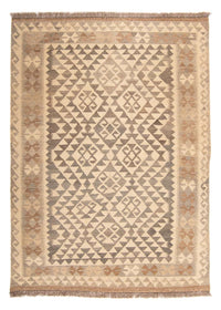 Tapis Kelim - Splash - 174 x 127 cm - marron clair