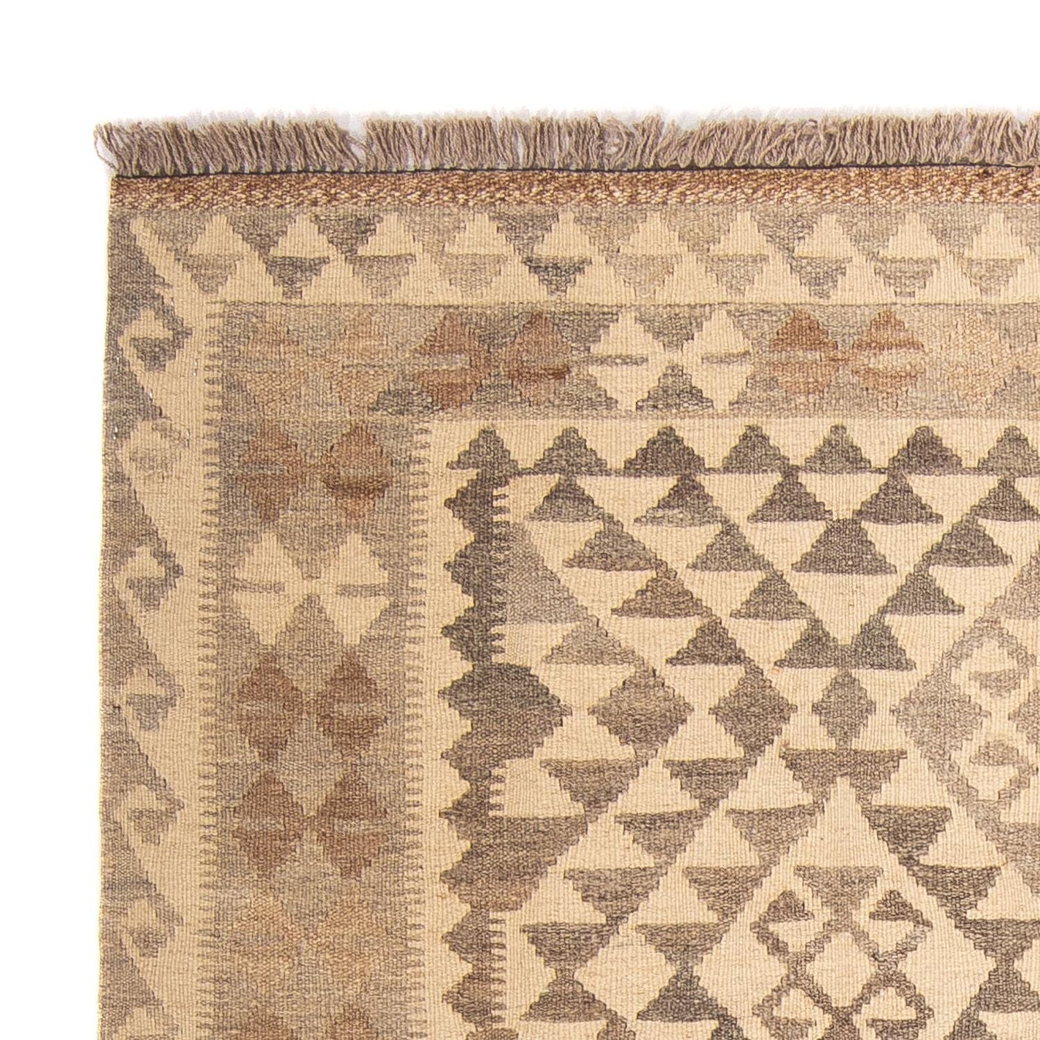 Tapis Kelim - Splash - 174 x 127 cm - marron clair