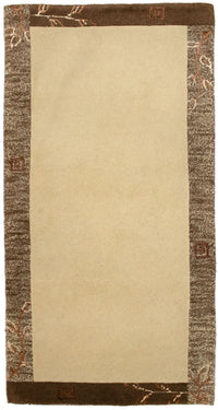 Tapis Népalais - 140 x 70 cm - beige