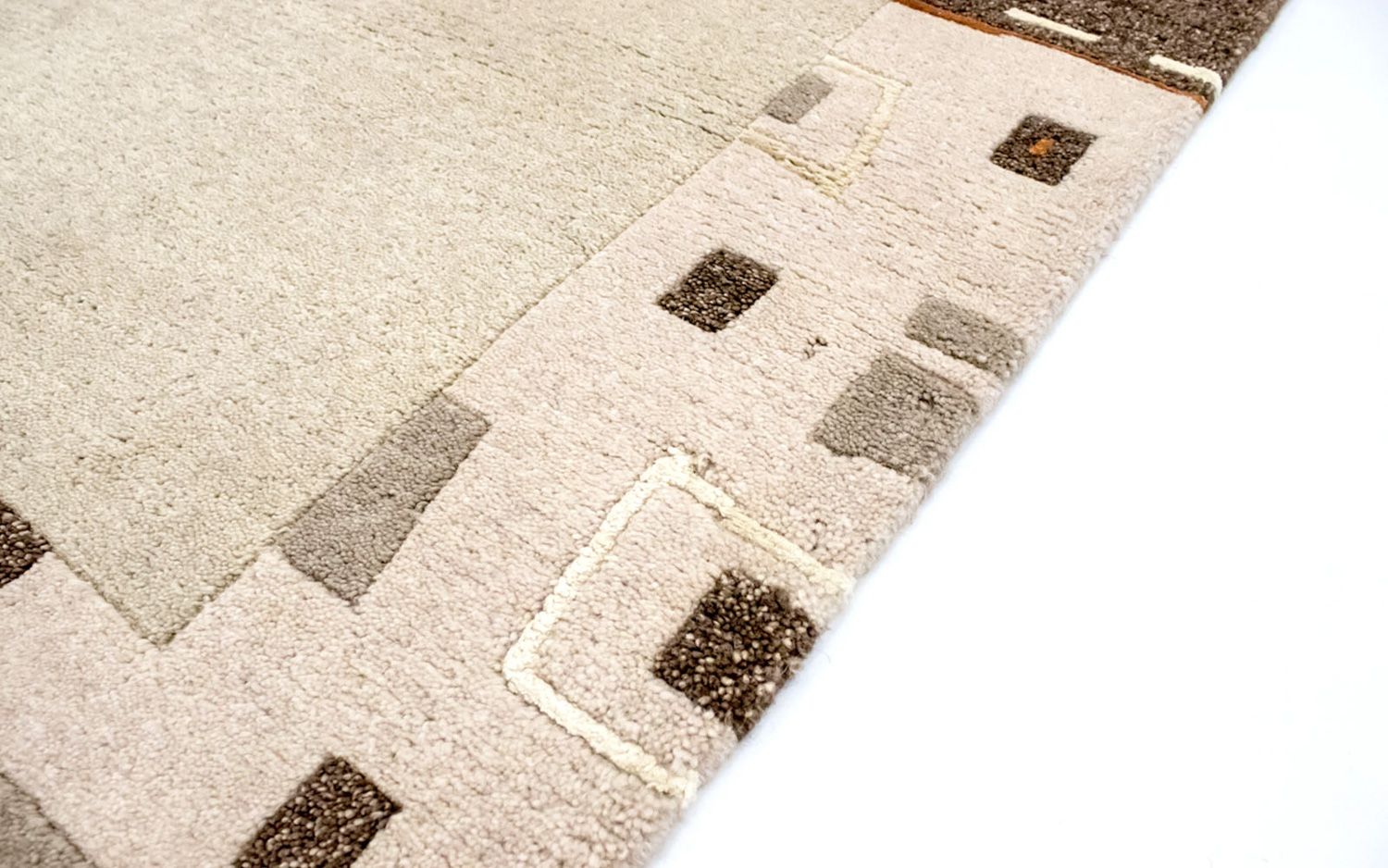 Tapis Népalais - 180 x 125 cm - beige