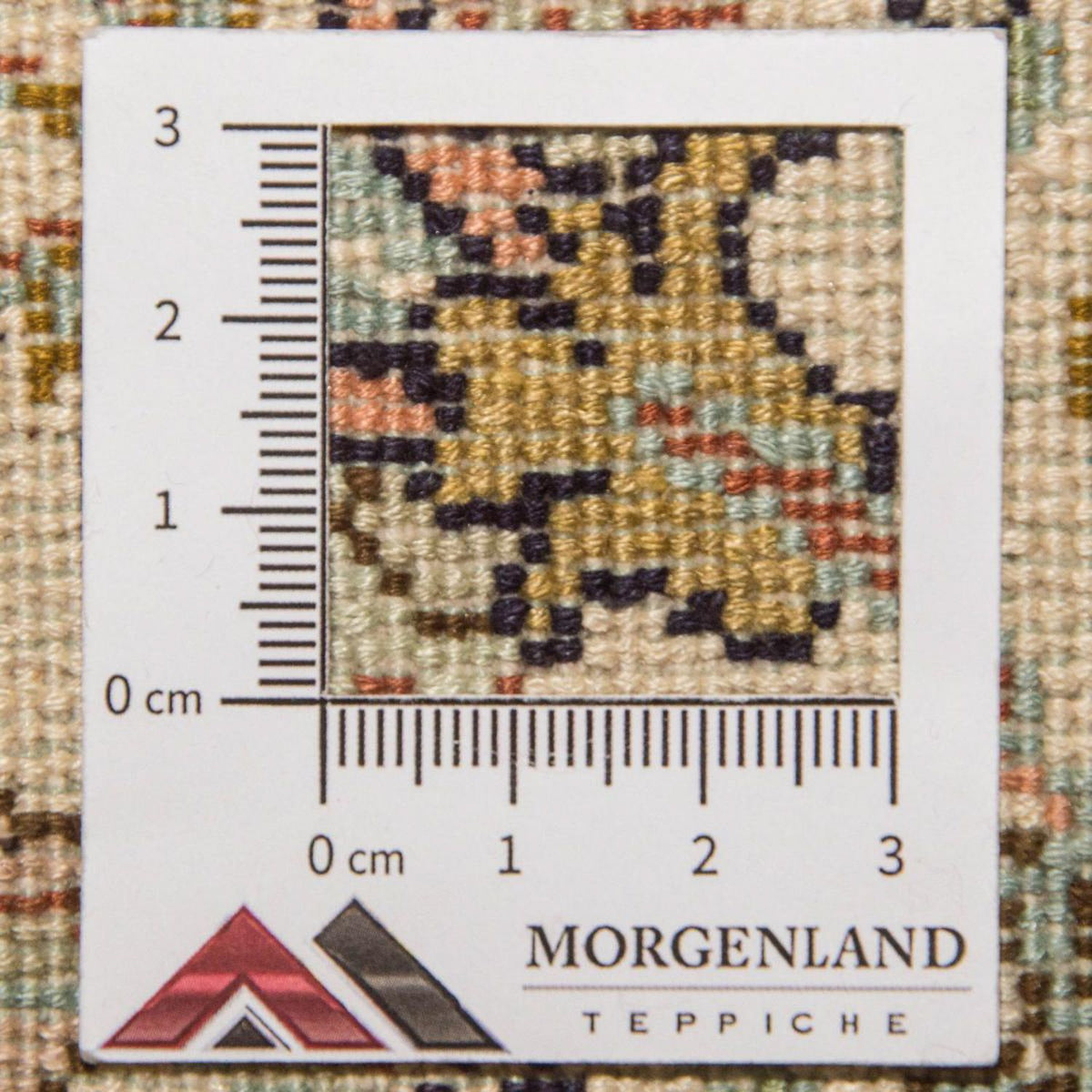 Tapis en soie - Soie du Cachemire - 95 x 62 cm - beige