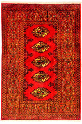 Tapis Turkaman - 146 x 103 cm - rouge