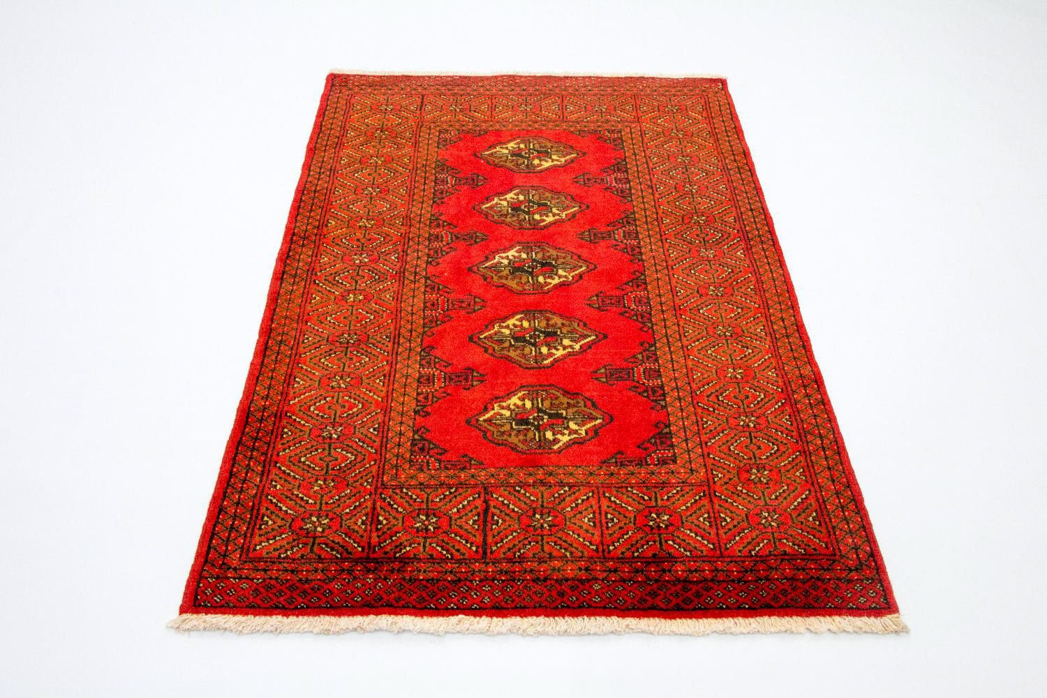 Tapis Turkaman - 146 x 103 cm - rouge