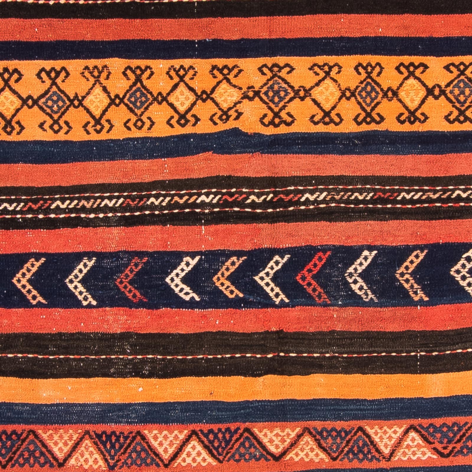 Tapis Kelim - Vieux - 210 x 157 cm - multicolore