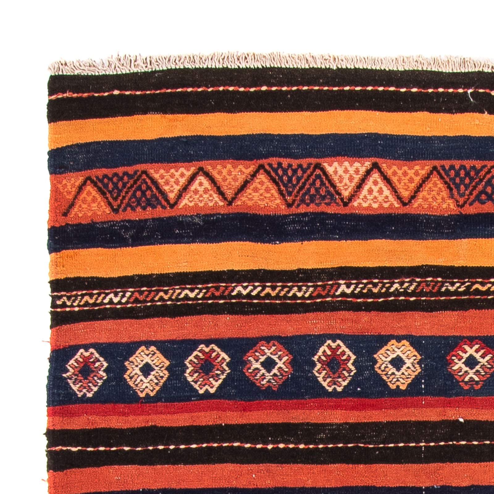 Tapis Kelim - Vieux - 210 x 157 cm - multicolore