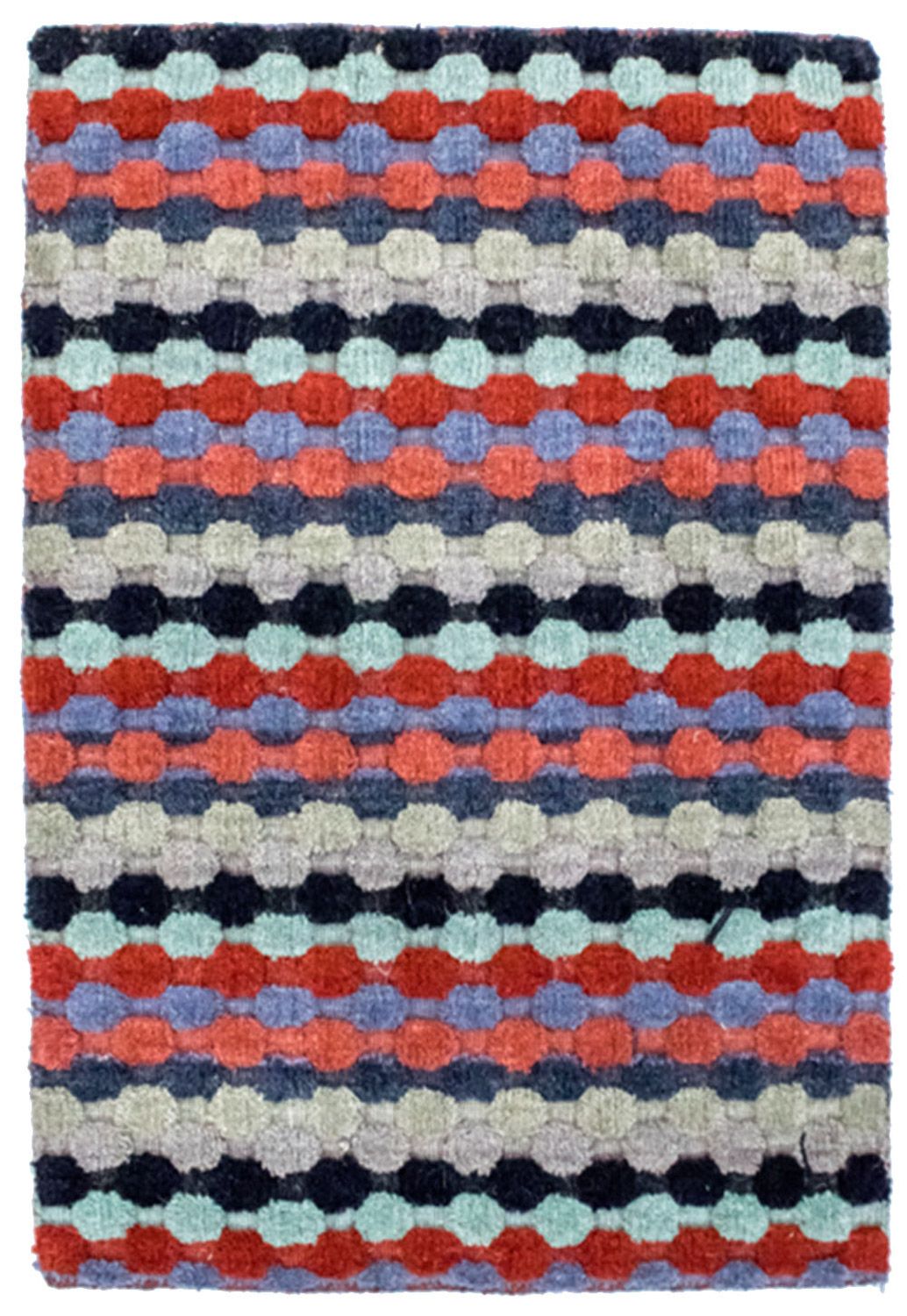 Tapis en laine - 90 x 60 cm - multicolore
