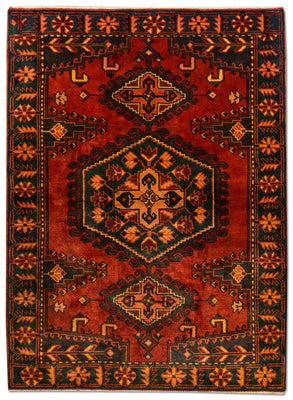 Tapis persan - Nomadic - 157 x 113 cm - rouille