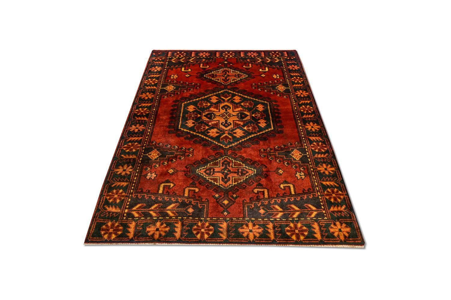 Tapis persan - Nomadic - 157 x 113 cm - rouille