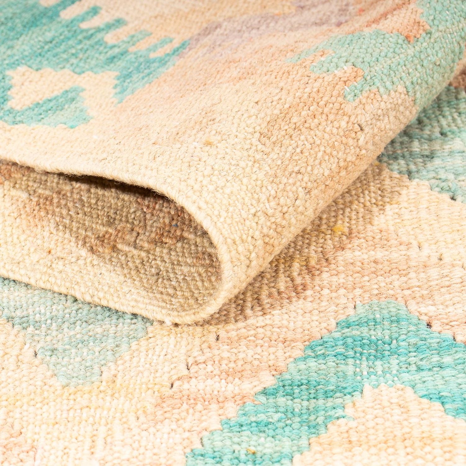 Tapis Kelim - Splash - 203 x 152 cm - multicolore