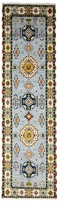 Tapis de couloir Tapis oriental - 300 x 82 cm - bleu clair