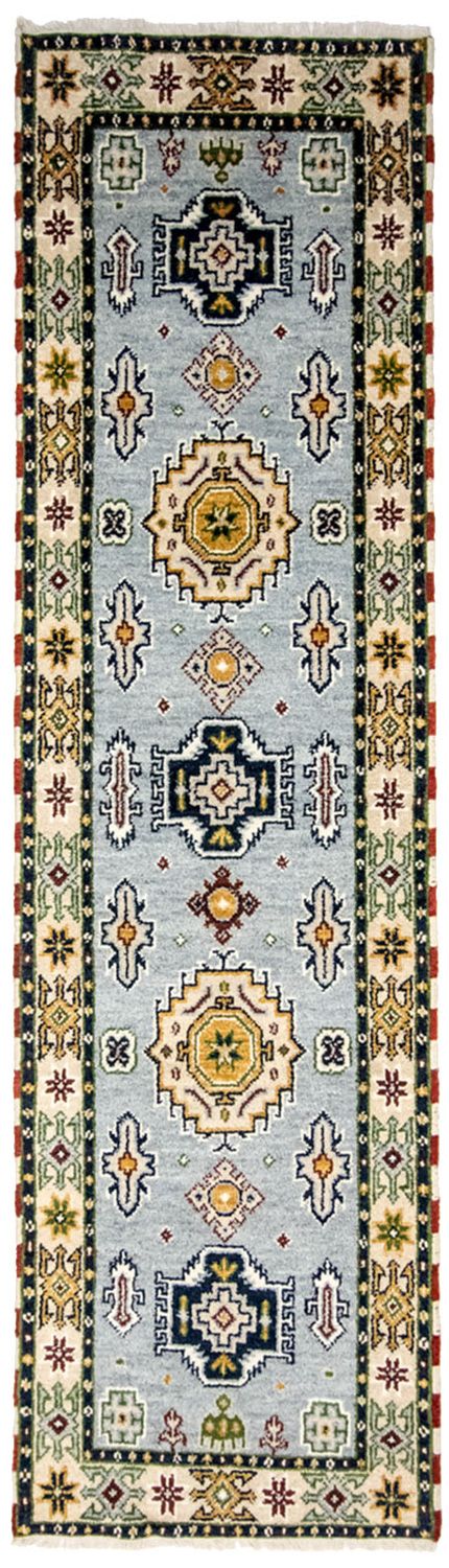 Tapis de couloir Tapis oriental - 300 x 82 cm - bleu clair