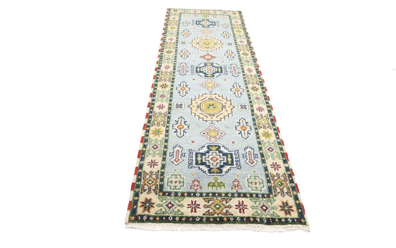 Tapis de couloir Tapis oriental - 300 x 82 cm - bleu clair