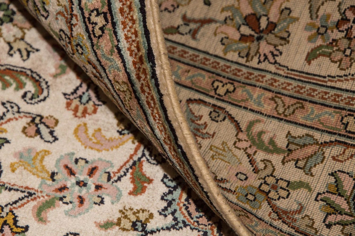 Tapis en soie - Soie du Cachemire - 148 x 93 cm - beige