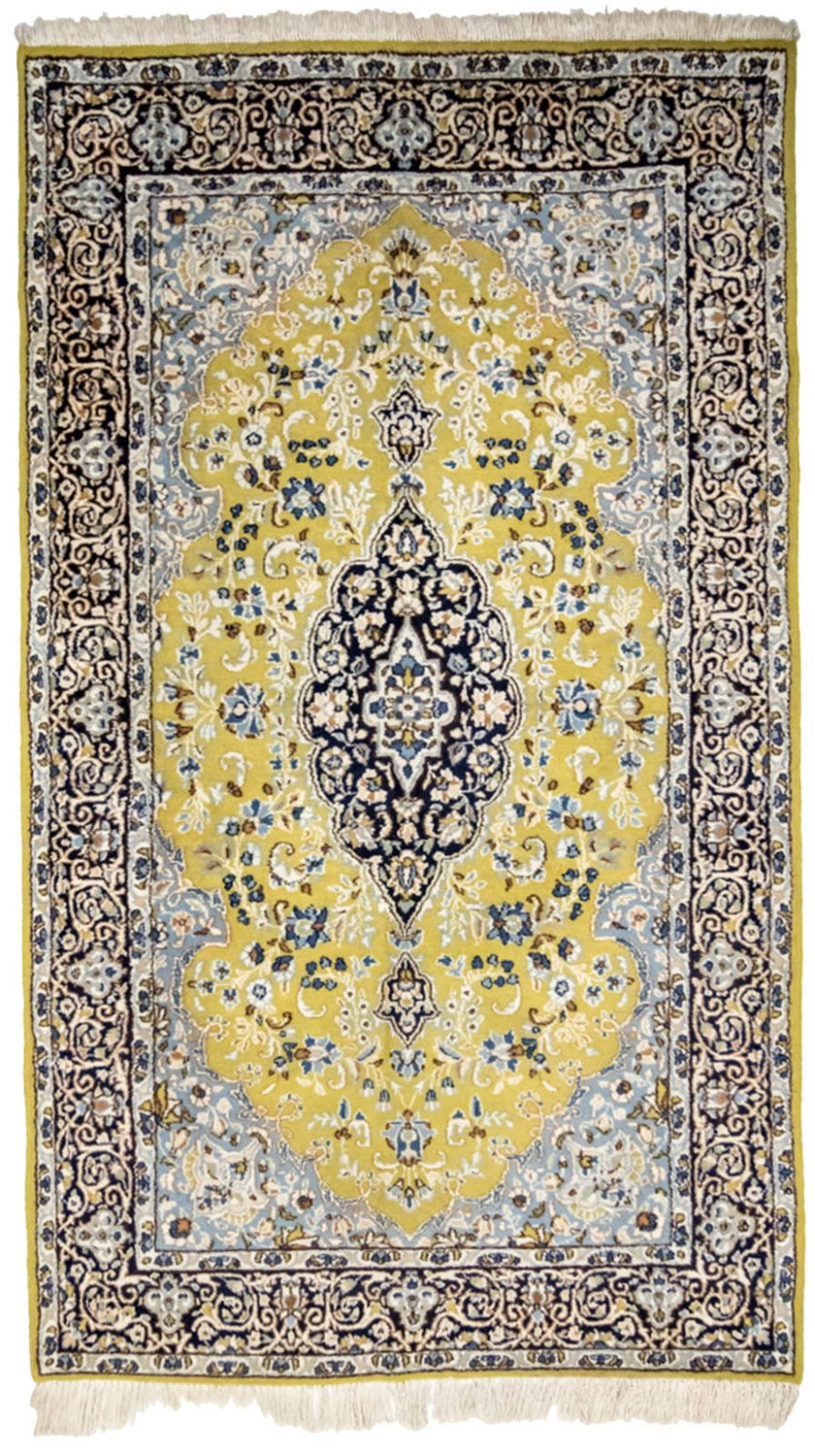 Tapis persan - Nain - Royal - 259 x 151 cm - vert clair