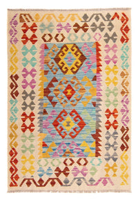 Tapis Kelim - Splash - 146 x 100 cm - multicolore