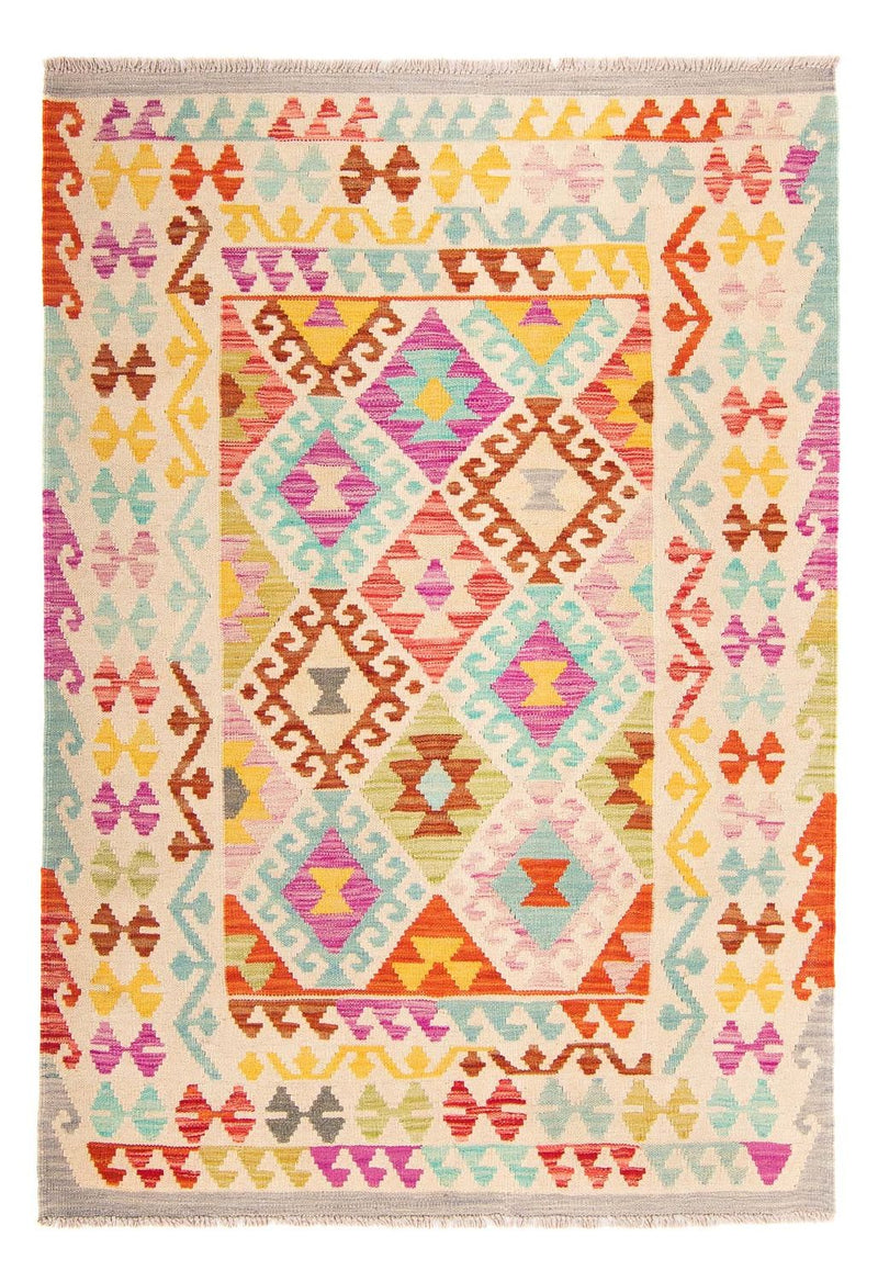 Tapis Kelim - Splash - 178 x 123 cm - multicolore