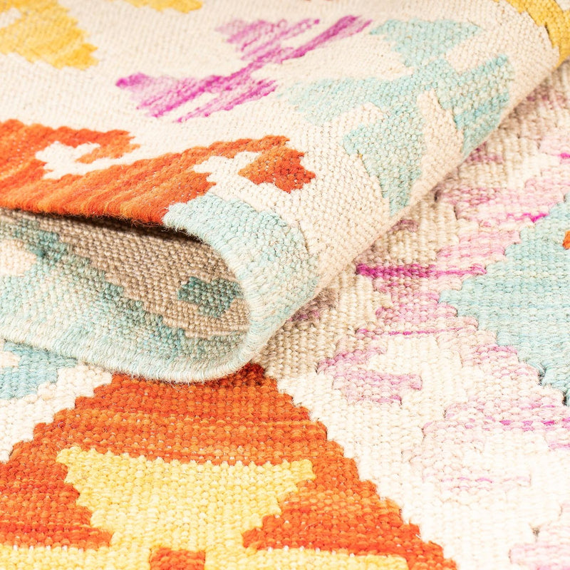 Tapis Kelim - Splash - 178 x 123 cm - multicolore