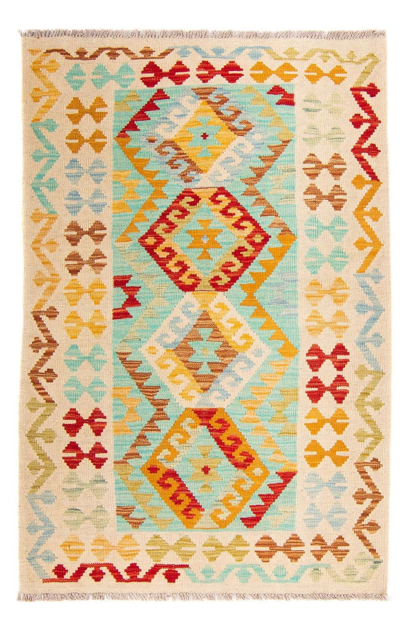 Tapis Kelim - Splash - 152 x 101 cm - multicolore