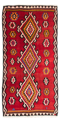 Tapis Kelim - Vieux - 305 x 160 cm - multicolore