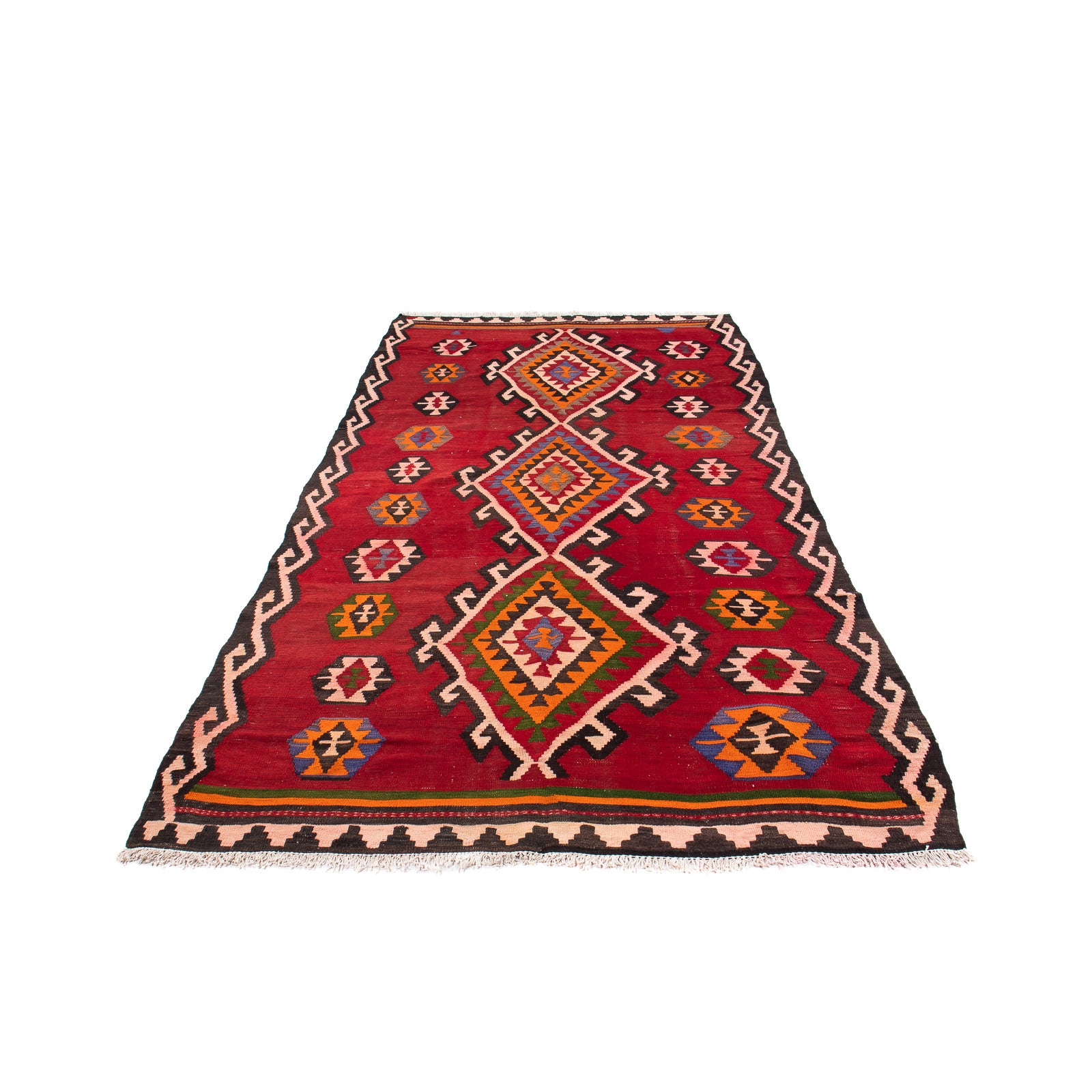 Tapis Kelim - Vieux - 305 x 160 cm - multicolore