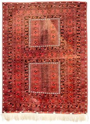 Tapis afghan - Boukhara - 225 x 172 cm - rouge