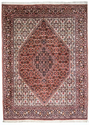 Tapis persan - Bidjar - 235 x 178 cm - rouge clair
