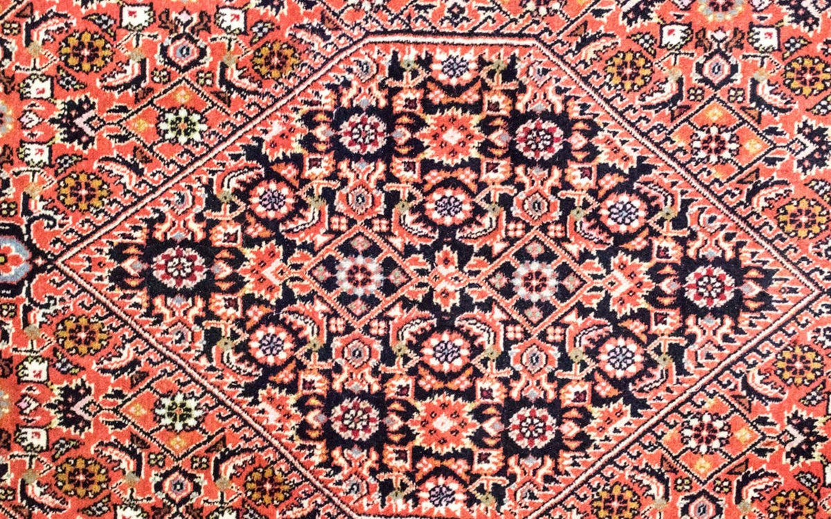 Tapis persan - Bidjar - 235 x 178 cm - rouge clair