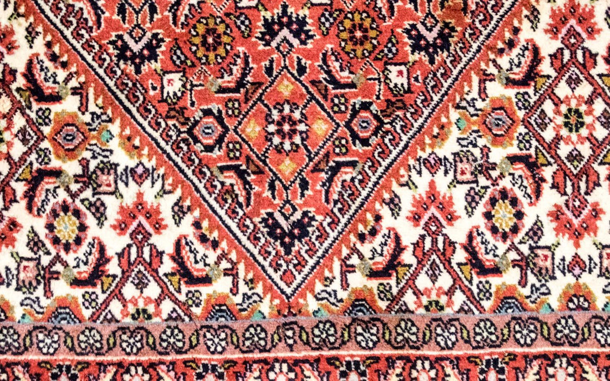 Tapis persan - Bidjar - 235 x 178 cm - rouge clair