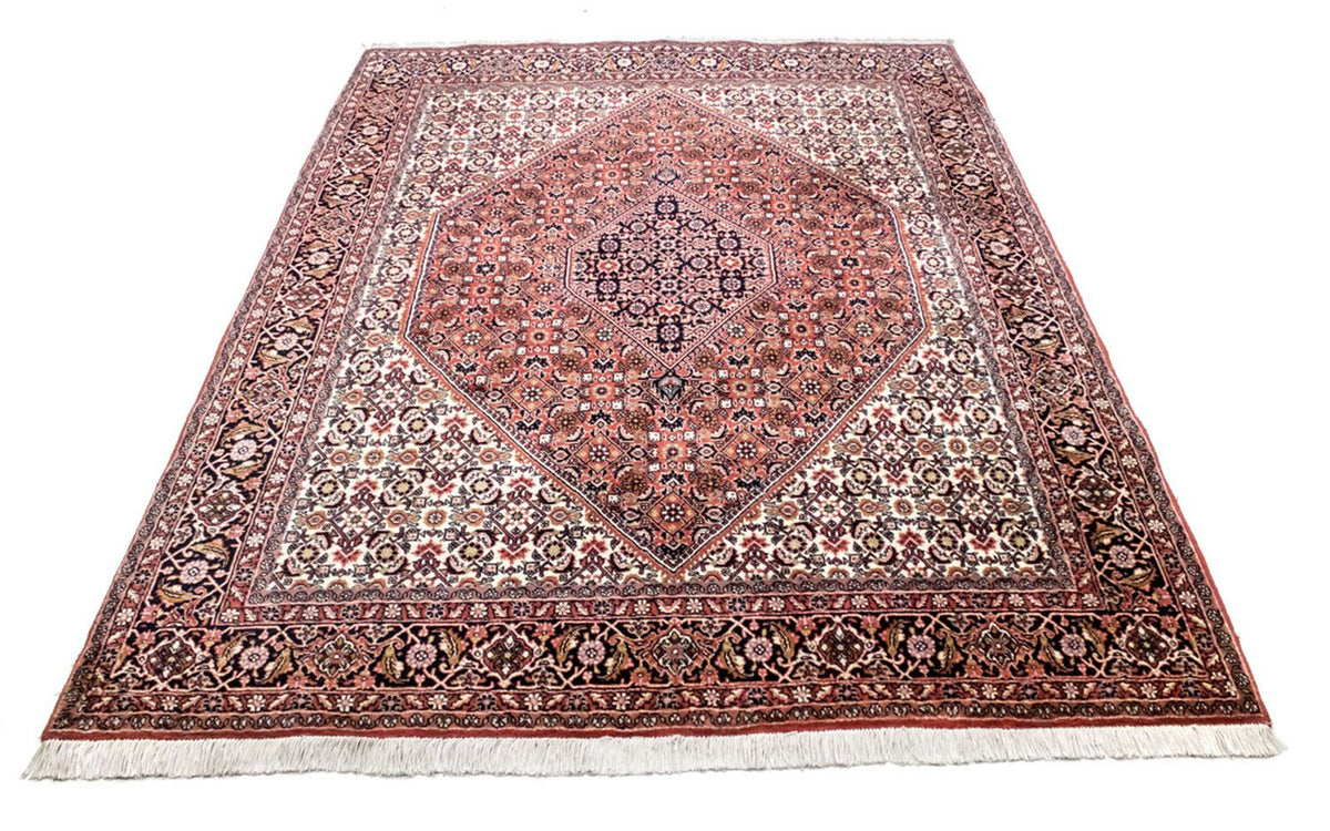Tapis persan - Bidjar - 235 x 178 cm - rouge clair