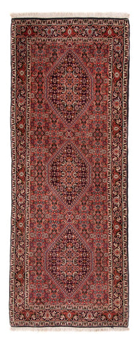 Tapis de couloir Tapis persan - Bidjar - 205 x 76 cm - bleu foncé