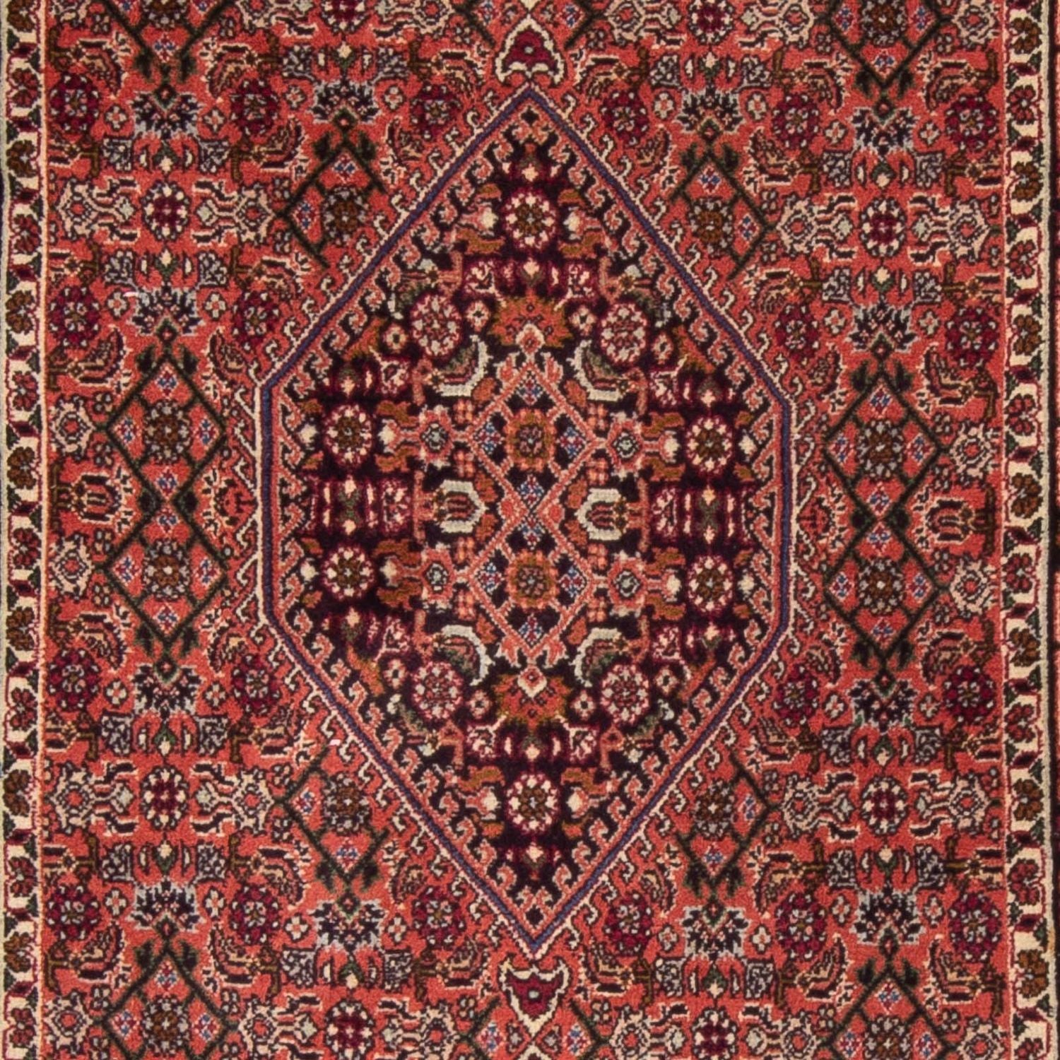 Tapis de couloir Tapis persan - Bidjar - 205 x 76 cm - bleu foncé