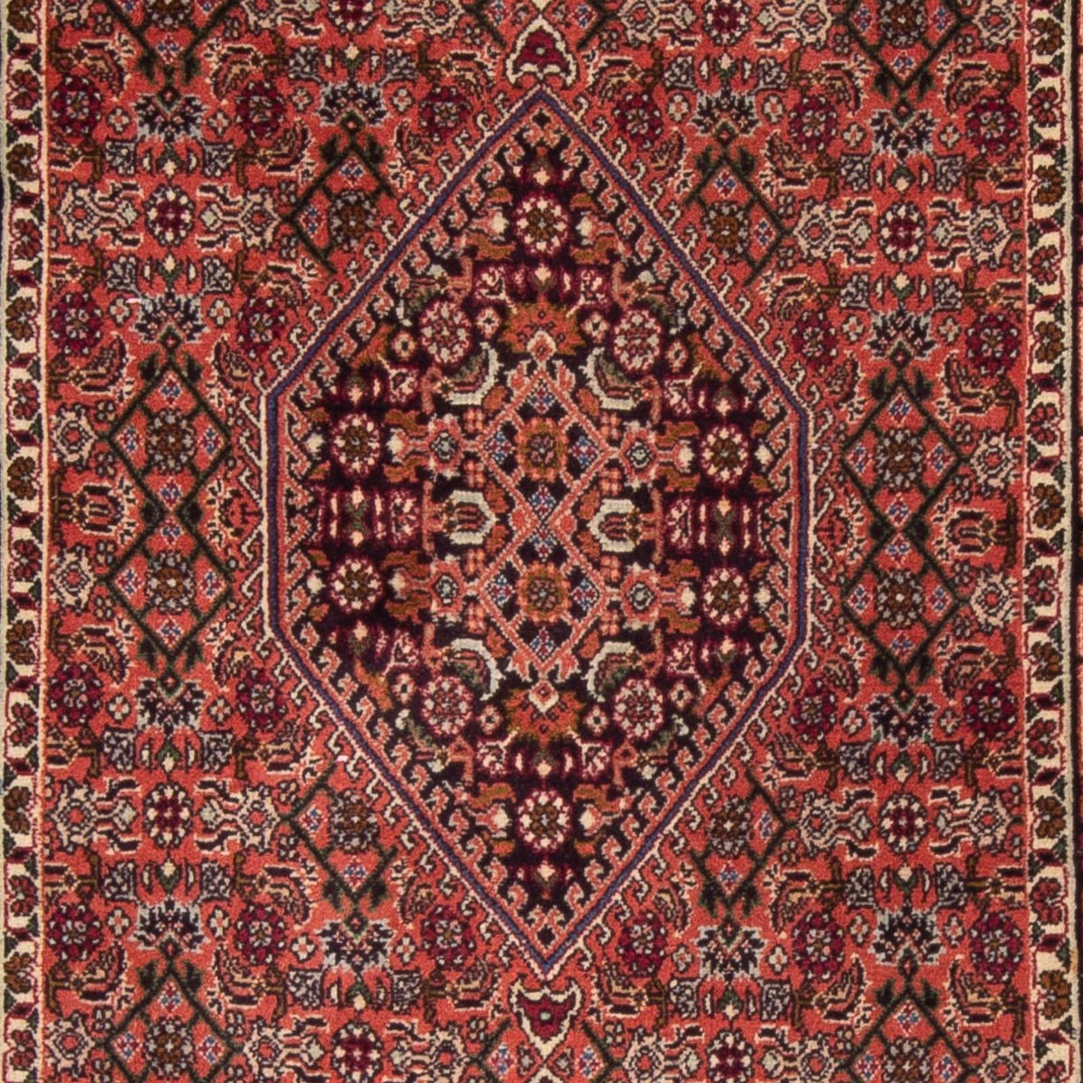Tapis de couloir Tapis persan - Bidjar - 205 x 76 cm - bleu foncé