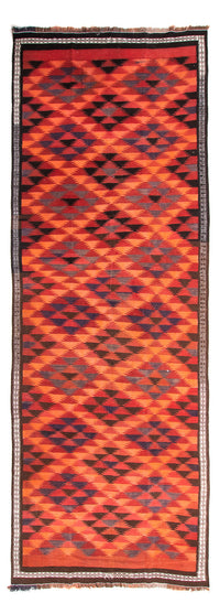 Tapis de couloir Tapis Kelim - Vieux - 365 x 148 cm - multicolore