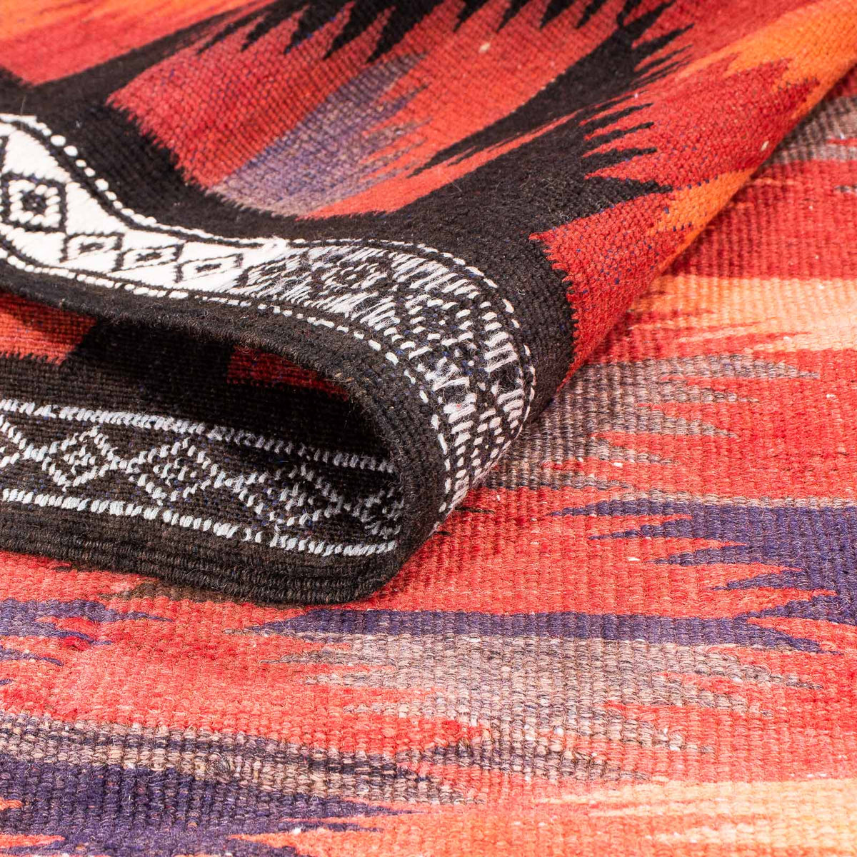 Tapis de couloir Tapis Kelim - Vieux - 365 x 148 cm - multicolore