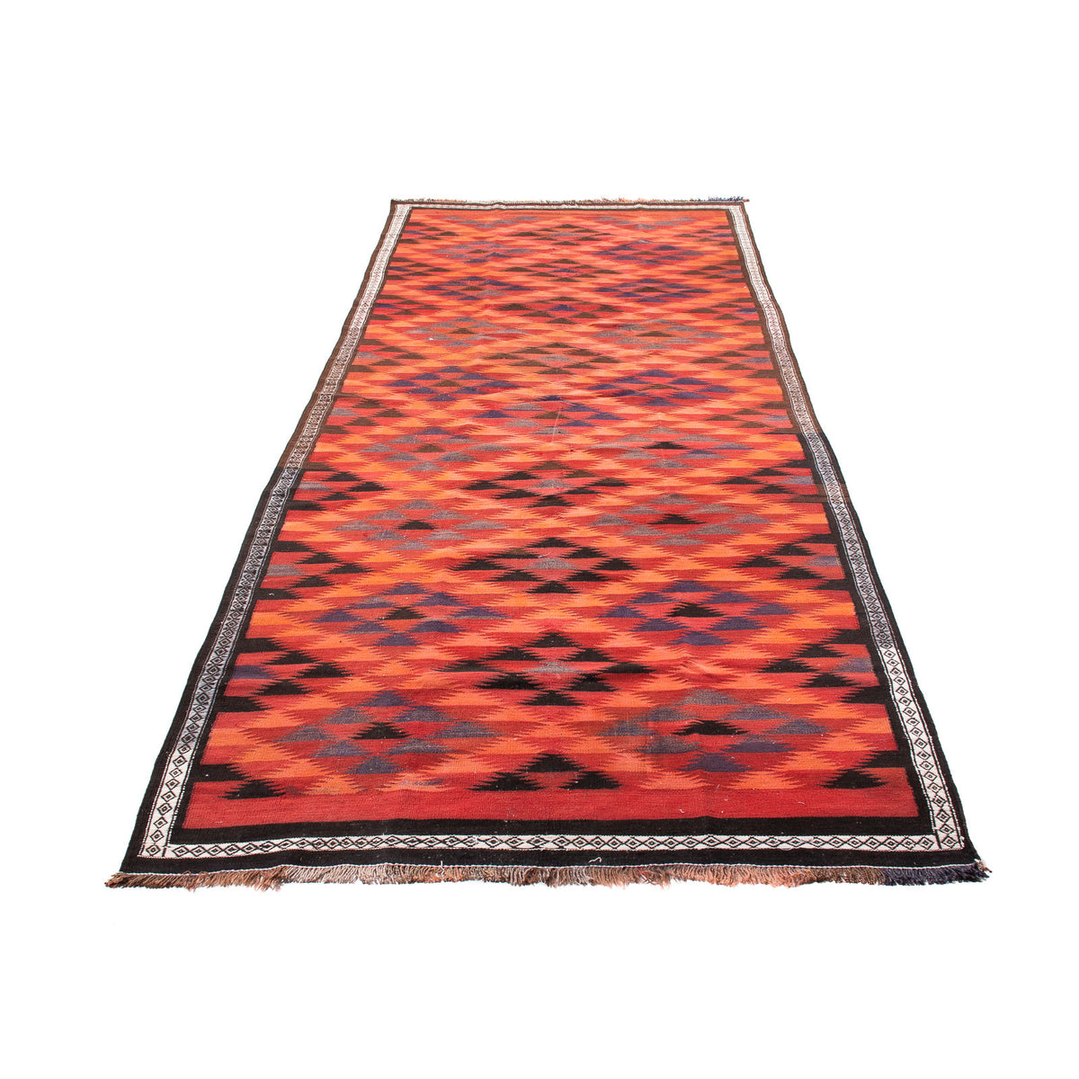 Tapis de couloir Tapis Kelim - Vieux - 365 x 148 cm - multicolore