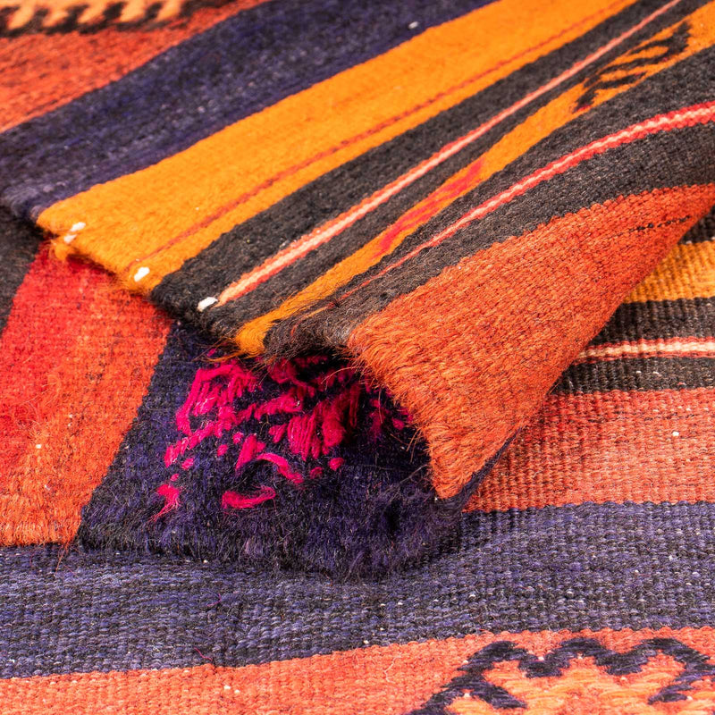 Tapis de couloir Tapis Kelim - Vieux - 340 x 170 cm - multicolore