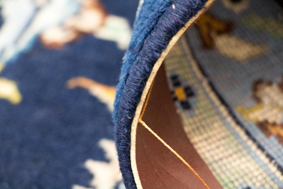 Tapis persan - Keshan - 380 x 288 cm - bleu