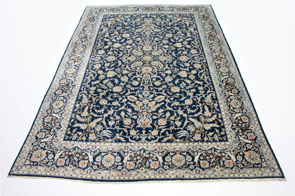 Tapis persan - Keshan - 380 x 288 cm - bleu